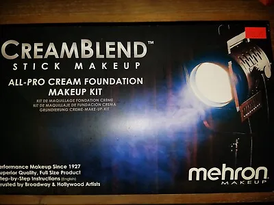 Mehron Cream Blend All-pro Cream Foundation Stick Makeup Kit • $105