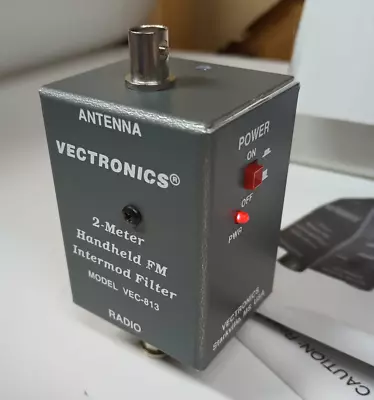 Vectronics VEC-813 2 Meter Handheld FM Intermod Filter BNC Connectors. • $16.95