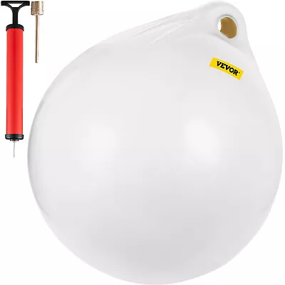 VEVOR Boat Fender Buoy Ball Round 27  Anchoring Rafting Marking Mooring White • $73.99