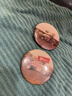 Vintage Racing Stock Car Dirt Track Sprint Pinbacks Budweiser Jackson MN • $17.99