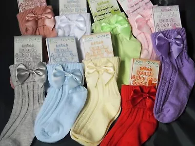 Baby Girl Ankle Bow Single Pack  Socks • £2.99