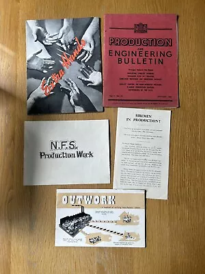 National Fire Service  London Region War Production Work - Historic Memorabilia • £15