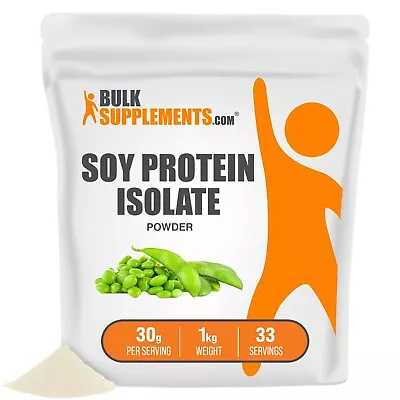 BulkSupplements Soy Protein Isolate (90% Protein) Powder - Vegan Protein Powder • $19.96