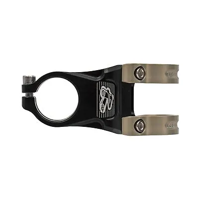 Renthal Apex 35mm Stem Clamp: 35mm +/-6 Deg 1 1/8   Length: 40-60mm Black/Gold • $88.90