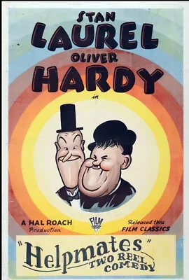 Helpmates 1932 Laurel & Hardy 16mm B/w Sound 800ft Cine Film • £49.99