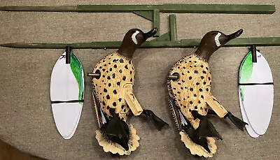 (2) MOJO OUTDOORS GREEN WING TEAL SPINNING WING DUCK DECOYS (With Receiver) • $69.99