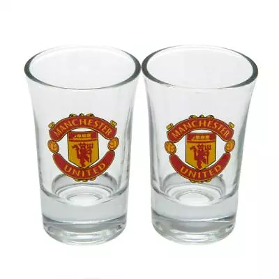 Manchester United FC - Manchester United FC 2pk Shot Glass Set - New G - H300z • £9.45