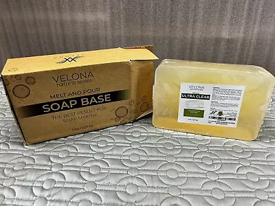 Velona Natural Soaps Premium Ultra Clear Melt And Pour Soap Base 5 Pounds  • $19