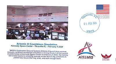 2024 Artemis II Ground Systems Team Countdown Simulation KSC Titusville 5 Febr • $6