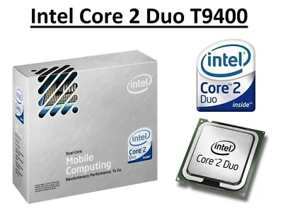 Intel Core 2 Duo T9400 SLB46 Dual Core Processor 2.533 GHz Socket P 35W CPU • £23.98