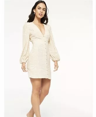 BRAND NEW WITH TAGS Tigerlily Zahara Raquel Mini Dress - Beige Tiger Size 8 • $39.95