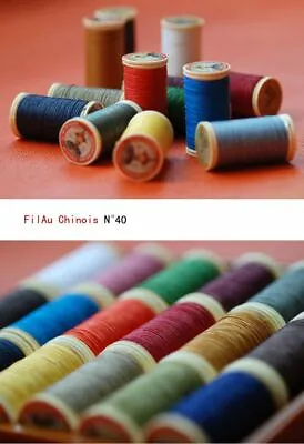 $12.05 • Buy Fil Au Chinois 30 Meters No.40 Twisted Waxed Linen Thread Capsules 0.5mm 23color