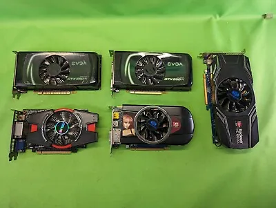 *Lot Of 5* 1GB And 2GB Gaming Graphics Cards GTX 550 Ti GT 640 HD 5770 HD 6870 • $125