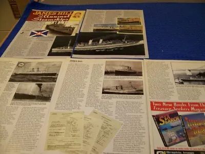 James Hill Steamships & Michigan-class Battleships..history/photos (410jj) • $5.99
