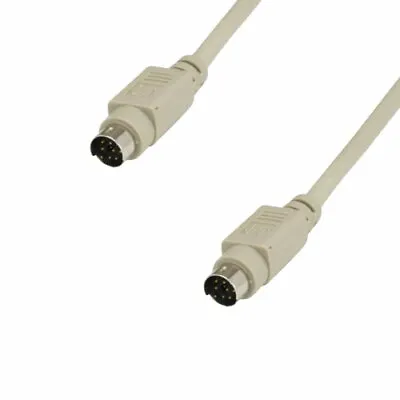 KNTK 25' Mini DIN8 To MDIN8 Cable 28AWG 8 Pin Male To Male Connector For Mac PC • $13.09