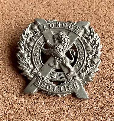 Vintage The London Scottish Regiment Cap Badge • £12