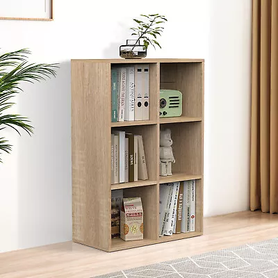 Advwin Bookshelf 3 Tier Cube Display Shelf Storage Stand Cabinet Bookcase Wood • $89.90