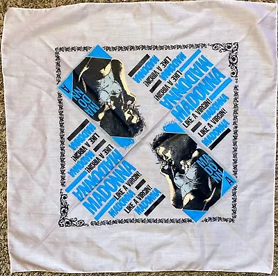 Madonna Bandana RARE Vintage Virgin Tour 1985 Scarf Banner Cloth • $77.77