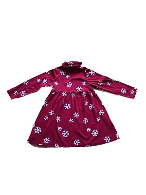 $14.99 • Buy Girls 7 Gymboree “PENGUIN CHALET” Cotton Knit Red SNOWFLAKE Turtleneck DRESS