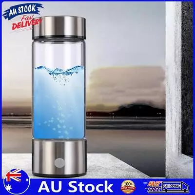 AU Hydrogen-Rich Water Cup 420ML Water Ionizer Maker Stainless Steel Home Applia • $36.29