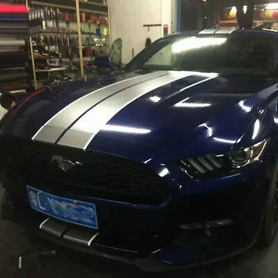 Racing Stripe Car Stickers For Ford Mustang GT Bonnet Roof Rear Vinyl Decals • $52.79