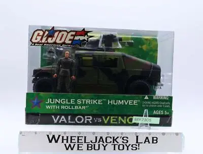 Jungle Strike Humvee W/Rollbar GI Joe Valor Vs Venom 2004 Hasbro NEW MISB SEALED • $150.60