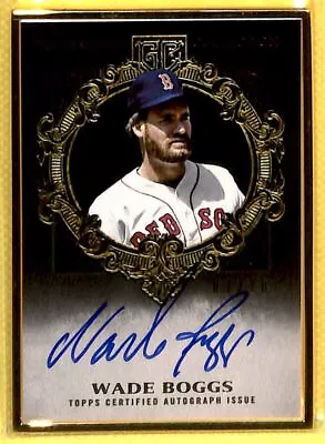 2022 Topps Gilded Hall Of Fame Auto Onyx /10 Wade Boggs #HAFA-WB TS8 • $26