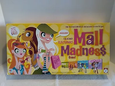 MALL MADNESS Electronic Talking Board Game MB 2004 WORKS Complete Read • $20