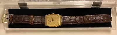 Vintage Seiko Watch Men Gold Tone Gold Dial Date 28mm 6532-5119 (See Desc) • $17