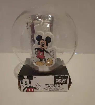 New Disney Mickey Mouse Make Your Own Snow Globe 4.5 D Art Craft Christmas • $12