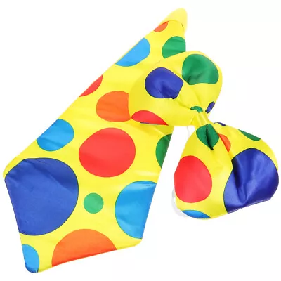 2pcs Clown Tie Bow Tie Clown Bow Tie Circus Clown Accessories Mardi Gras Bow Tie • $9.85