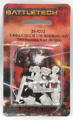 Battletech 20-5212 Urbanmech UM-R60/R60L/AIV (TRO Succession Wars) Light Mech • $14.95