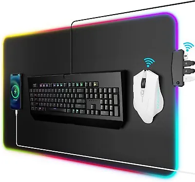 Mouse Pad Gaming Mouse Pad With Additional 4-Port USB Hub Non-Slip Base • $14.99