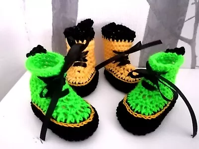 Baby Crochet Knitting Hand Shoes Trainers Sneakers Clothes Socks Hats Boots • £4.99