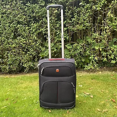 £39.99 • Buy Wenger Swiss Gear Case Wheeled Travel Cabin Bag Extend Handle 19 X 14 X 10 In