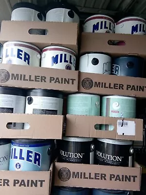 New Never Used 1 Gallon Empty Miller Paint Can Plastic With Metal Or Plastic Lid • $9.75