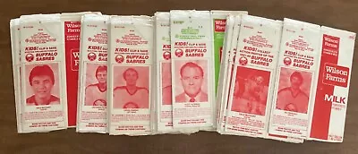 1981-82 Buffalo Sabres  Wilson Farms  Red Milk Carton 34 Card Lot - Nice Value! • $79.95