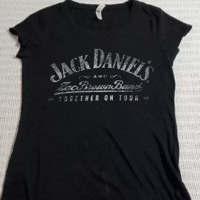Bella Zac Brown Band #7 Concert Sz M Black SS T-shirt • $15