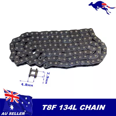 T8F 134Link 8mm Pitch Drive Chain 47cc 49cc Pocket Rocket Pit Dirt Bike ATV Quad • $15.29