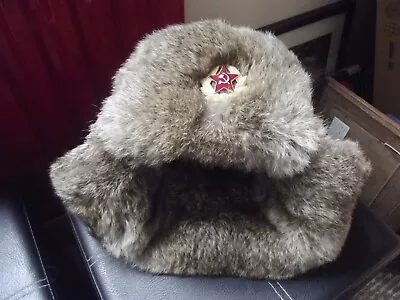 Genuine Russian Cossack Type Ushanka Fur Hat Size 57 • £45