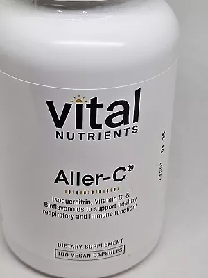 Vital Nutrients Aller-C - Quercetin C And Bioflavonoids - 100 Capsules Exp 04/25 • $29.99