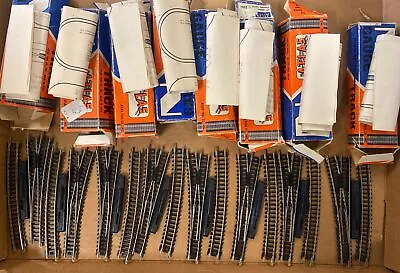 N Scale Atlas Code 80 Right Left Turnouts Switches Point Frogs Track 8 Pieces • $80