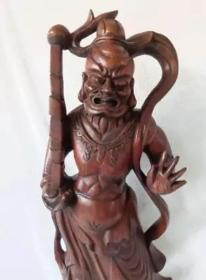 Kongo Wrestler Statue Wood Carving Wood Carving Kongo Wrestler Statue 90 Cm Ag • $719.09