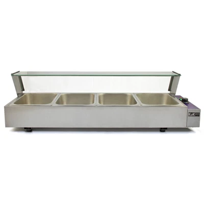 £279.99 • Buy Bain Marie Electric Food Warmer 4 Pan Pot Gastronorm Commercial Wet Well Display