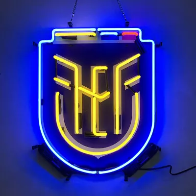 Ecuador Football Team Logo Neon Sign Light Real Glass Game Room Decor 19 X15  • $135