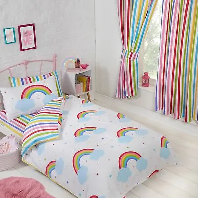 Kids Duvet Cover Sets Junior Single Double Bedding / Fitted Sheets / Curtains  • £15.99