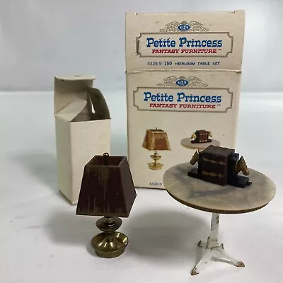 Vintage Ideal Dollhouse Miniature - Petite Princess Heirloom Table Set • $19.99