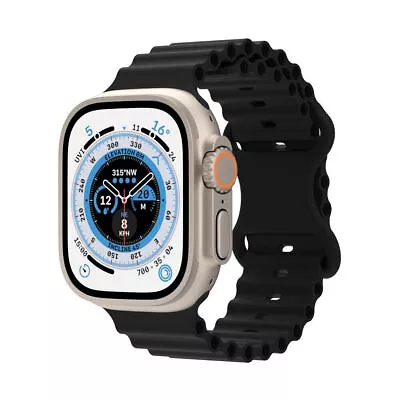 $8.54 • Buy For Apple Watch Ocean Band Strap IWatch Ultra Series 9 8 7 6 5 4 3 SE 49 45 42mm