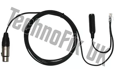 Cable For Heil Microphones 3 Pin XLR To 8p8c RJ45 Yaesu FT-857 FT-450 FT-900 Etc • £26.99