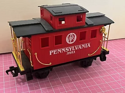 Eztec / Scientific Toys Red Pennsylvania Caboose Car #3691 Train Set G Scale • $9.99